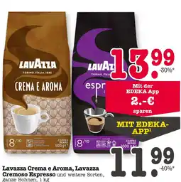 E-Center Lavazza crema e aroma, cremoso espresso Angebot