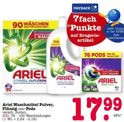 E-Center Ariel waschmittel pulver Angebot