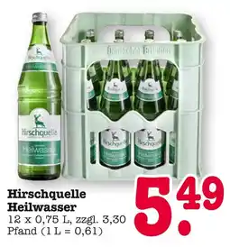 E-Center Hirschquelle heilwasser Angebot