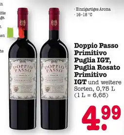 E-Center Doppio passo primitivo puglia igt, puglia rosato primitivo igt und weitere sorten Angebot