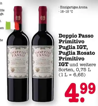 E-Center Doppio passo primitivo puglia igt, puglia rosato primitivo igt und weitere sorten Angebot