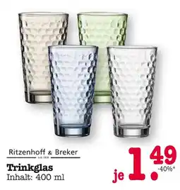 E-Center Ritzenhoff & breker trinkglas Angebot