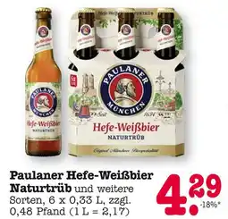 E-Center Paulaner hefe-weißbier naturtrüb Angebot