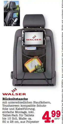 E-Center Walser rücksitztasche Angebot