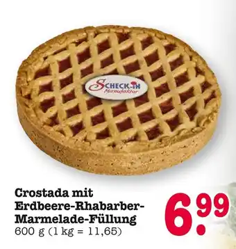 E-Center Scheck-in manufaktur crostada mit erdbeere-rhabarber-marmelade-füllung Angebot
