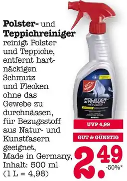 E-Center Gut & günstig polster- und teppichreiniger Angebot