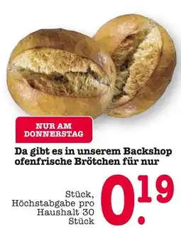 E-Center Ofenfrische brötchen Angebot