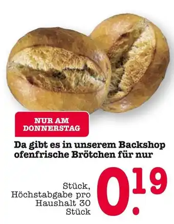 E-Center Ofenfrische brötchen Angebot