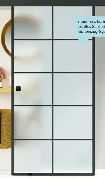 Hellweg Durabil Glasschiebetür-Set Loft Angebot