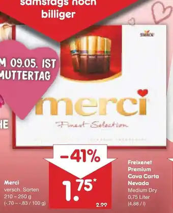 Netto Marken-Discount Merci 210-250g Angebot