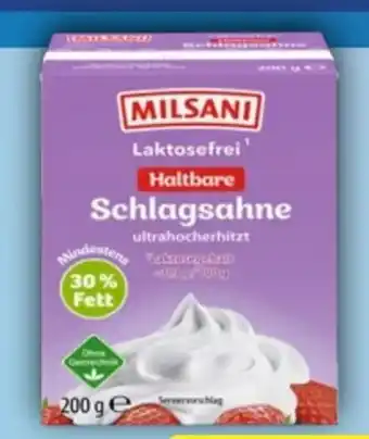 Aldi Nord Milsani Laktosefreie H-Sahne Angebot