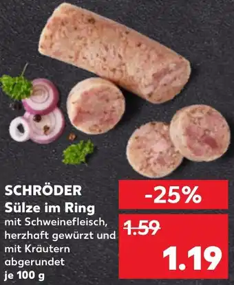 Kaufland SCHRÖDER Sülze im Ring Angebot