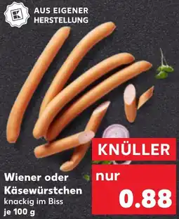 Kaufland Wiener oder Käsewürstchen Angebot