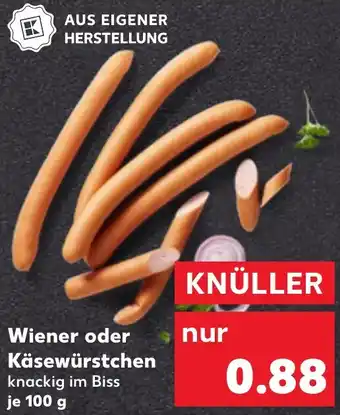 Kaufland Wiener oder Käsewürstchen Angebot