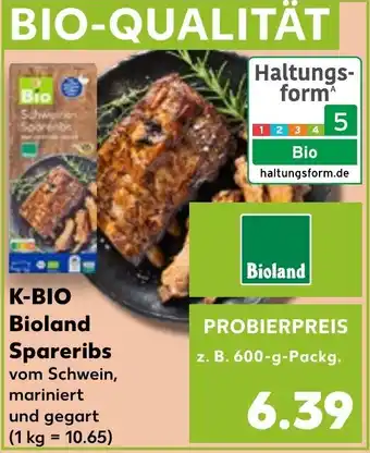 Kaufland K-BIO Bioland Spareribs Angebot