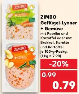 Kaufland ZIMBO Geflügel-Lyoner + Gemüse Angebot
