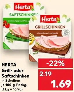 Kaufland HERTA Grill- oder Saftschinken Angebot