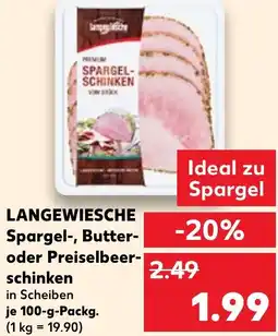 Kaufland LANGEWIESCHE Spargel-, Butter- oder Preiselbeerschinken Angebot