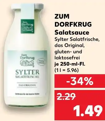 Kaufland ZUM DORFKRUG Salatsauce Angebot