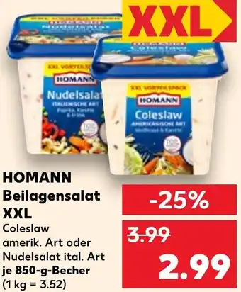Kaufland HOMANN Beilagensalat XXL Angebot
