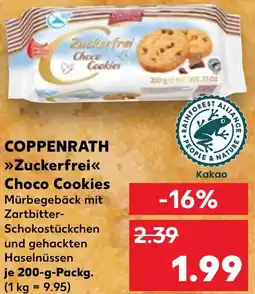Kaufland COPPENRATH Zuckerfrei Choco Cookies Angebot