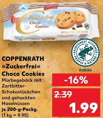 Kaufland COPPENRATH Zuckerfrei Choco Cookies Angebot