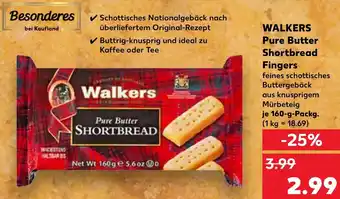 Kaufland WALKERS Pure Butter Shortbread Fingers Angebot