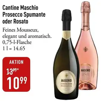 Galeria Markthalle Cantine Maschio Prosecco Spumante oder Rosato Angebot