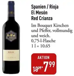 Galeria Markthalle Spanien / Rioja El Mesón Red Crianza Angebot