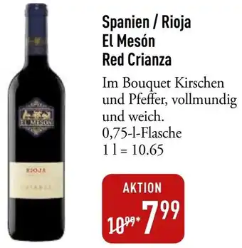 Galeria Markthalle Spanien / Rioja El Mesón Red Crianza Angebot
