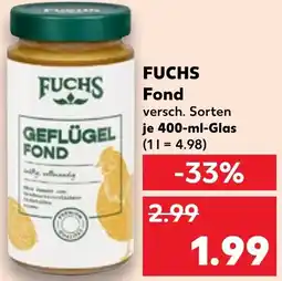 Kaufland FUCHS Fond Angebot