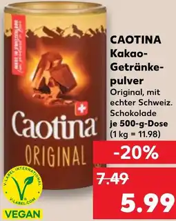 Kaufland CAOTINA Kakao Getränkepulver Angebot