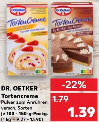 Kaufland DR. OETKER Tortencreme Angebot
