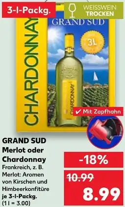 Kaufland GRAND SUD Merlot oder Chardonnay Angebot