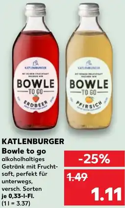 Kaufland KATLENBURGER Bowle to go Angebot