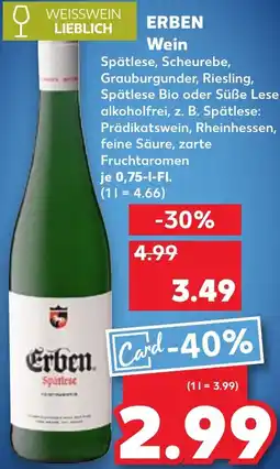 Kaufland ERBEN Wein Angebot