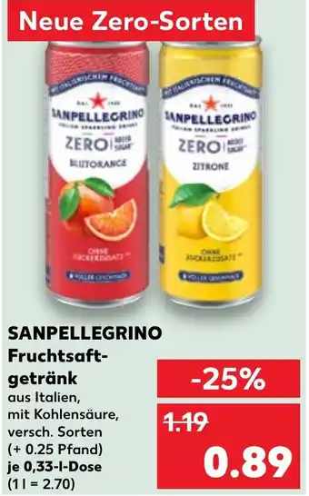 Kaufland SANPELLEGRINO Fruchtsaftgetränk Angebot