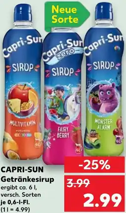 Kaufland CAPRI-SUN Getränkesirup Angebot