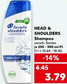 Kaufland HEAD & SHOULDERS Shampoo Angebot
