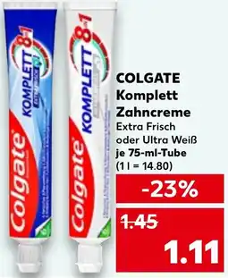 Kaufland COLGATE Komplett Zahncreme Angebot