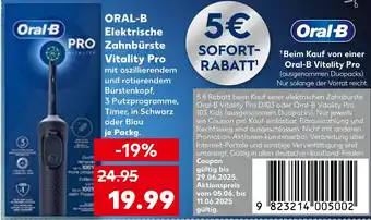 Kaufland ORAL-B Elektrische Zahnbürste Vitality Pro Angebot