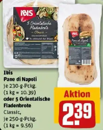 REWE Ibis Pane di Napoli oder 5 Orientalische Fladenbrote Angebot