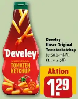 REWE Develey Unser Original Tomaten ketchup Angebot