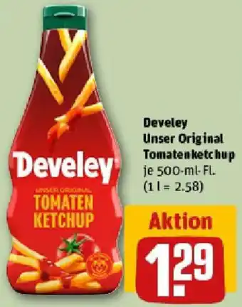 REWE Develey Unser Original Tomaten ketchup Angebot