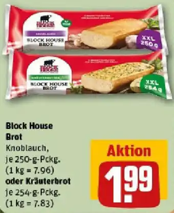 REWE Block House Brot oder Kräuterbrot Angebot