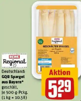 REWE GQB Spargel aus Bayern Angebot