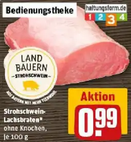 REWE Strohschwein Lachsbraten Angebot