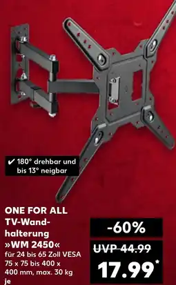 Kaufland ONE FOR ALL TV-Wandhalterung WM 2450 Angebot
