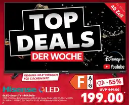 Kaufland Hisense QLED-Smart-TV 40A5NQ Angebot