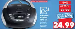 Kaufland BLAUPUNKT CD-Radio RCD 20 Angebot